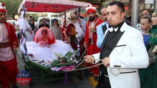 عريس يزف عروسته على طريقة محمد الفاتح في فتح القسطنطينية