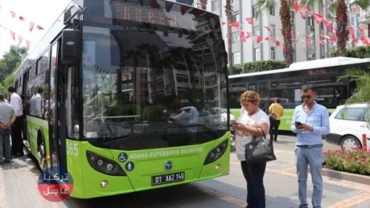 ولاية أضنة التركية تبدأ بتوفير خدمة الإنترنت المجاني في الحافلات العامة