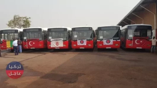 حافلات النقل الجماعي التركية تدخل الخدمة في غينيا