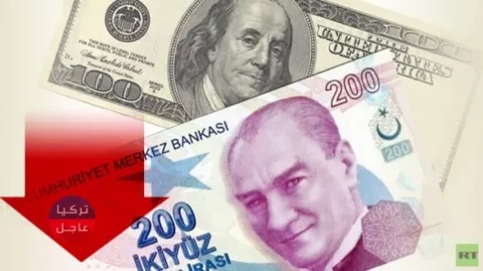 هبوط مستمر لـ الليرة التركية أمام الدولار اليوم الإثنين 013/08/2018م (نشرة)