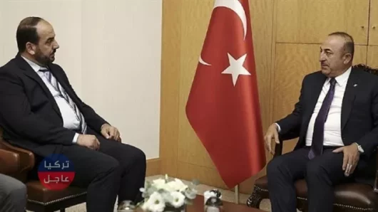 جاويش أوغلو يلتقي كبير مفاوضي المعارضة السورية