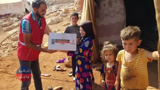 الهلال الأحمر التركي يرسل 145 شاحنة مساعدات لشمالي سوريا في آخر شهر
