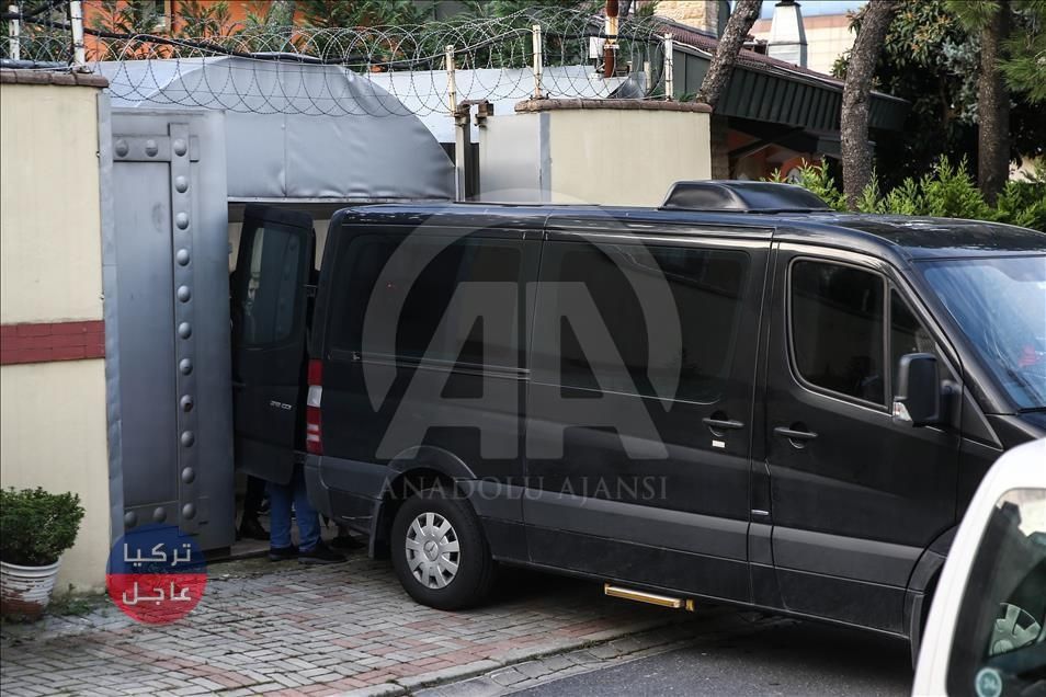 حافلة مظللة تحمل 3 حقائب من القنصلية السعودية في إسطنبول (صور)