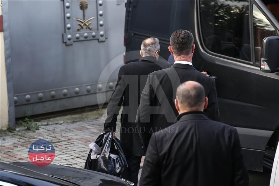 حافلة مظللة تحمل 3 حقائب من القنصلية السعودية في إسطنبول (صور)