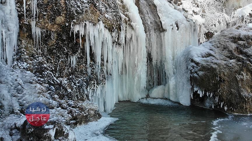 شلالات "كيرلويك" المتجمدة ... هل شاهدت هذا السحر من قبل ؟