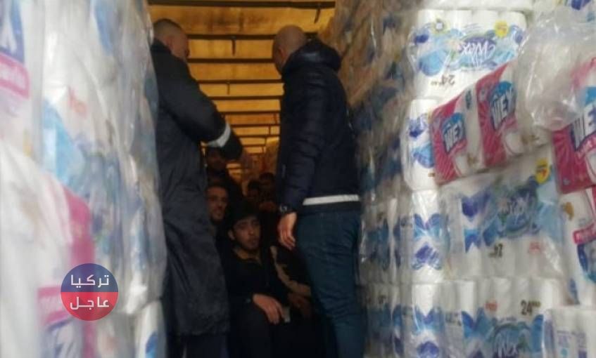 ضبط 33 سورياً داخل شاحنة على متن سفينة في قبرص التركية (صور + فيديو)
