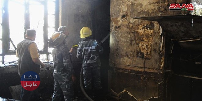 حريق ضخم في أحد مساجد دمشق الشهيرة (صور + فيديو)