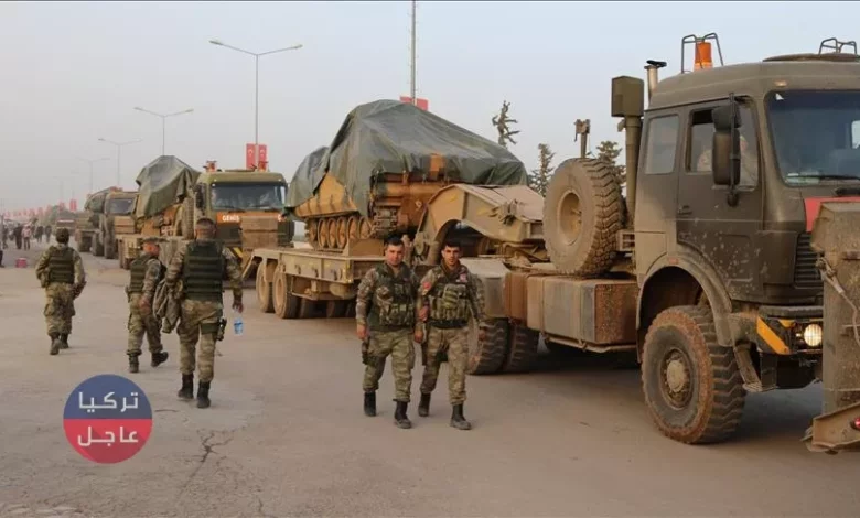 رتل عسكري للجيش التركي يدخل الحدود السورية