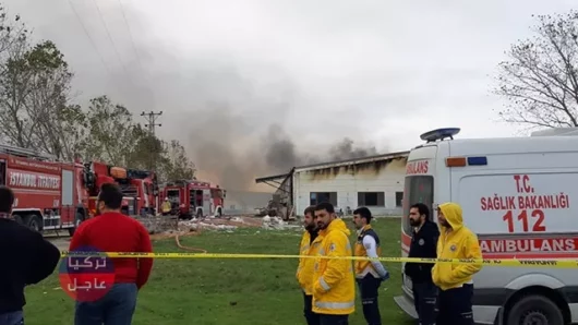 حريق وانفجارات في أحد المصانع في إسطنبول وتدخل سريع للسلطات التركية.