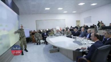 أردوغان يصل مركز العمليات المشتركة على الحدود السورية
