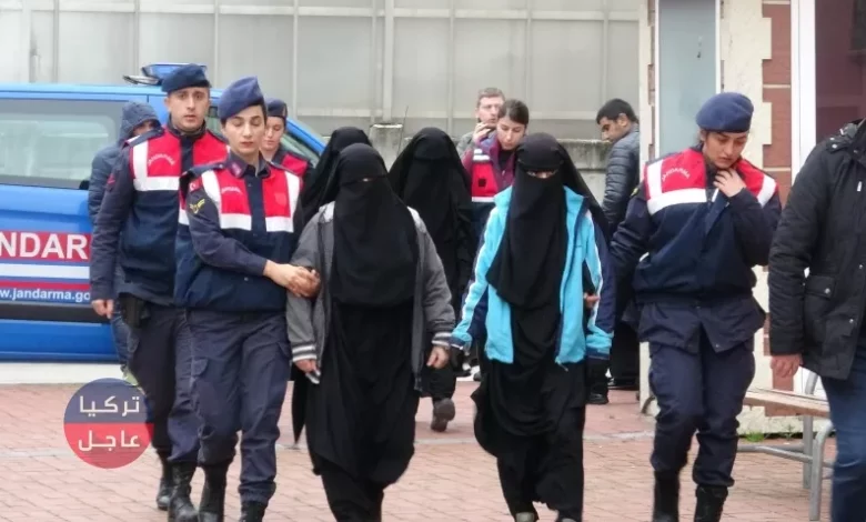 اعتقال أربعة نساء من داعش في هاتاي دخلوا تركيا قادمات من سوريا