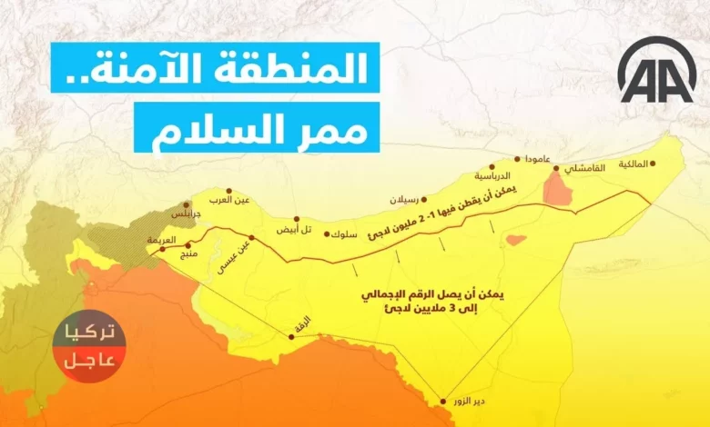 خطة لموقع نموذجي في المنطقة الآمنة شمالي سوريا تكشف عنها تركيا