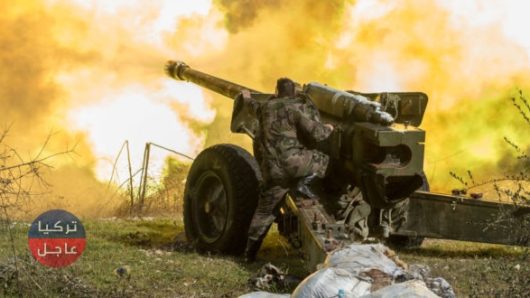 قوات النظام تقصف رتلاً للجيش التركي في إدلب