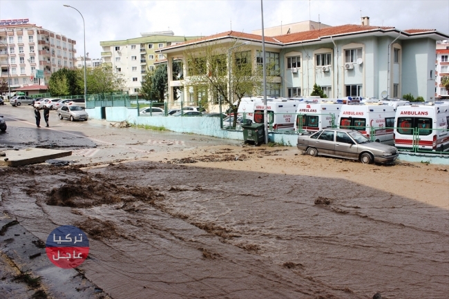 سيول جارفة تجتاح عثمانية جنوبي تركيا وتغلق الطرق (صور)