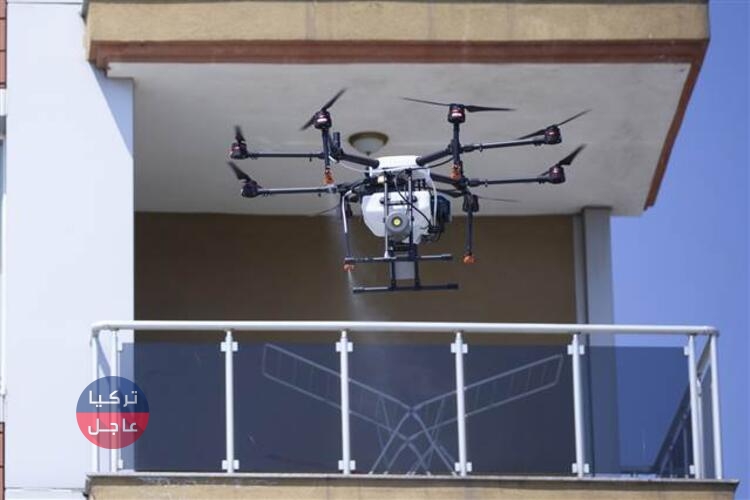 شاهد كيف تم توظيف طائرات الدرون في عمليات التعقيم في ولاية ادرنة