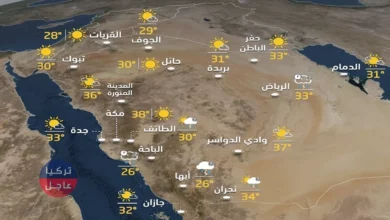 حالة الطقس في السعودية اليوم الأحد