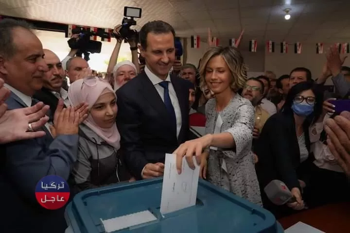 عاجل بشار الأسد يوجه رسالة لجميع المهجرين بعد أن أدلى بصوته في الانتخابات (صور)