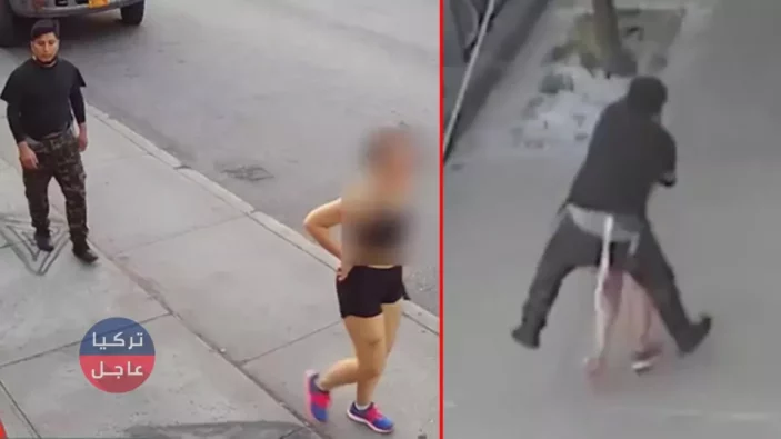 شخص يُشـ ـعل أمريكا بعد ما فعله بامرأة وسط الشارع (فيديو)