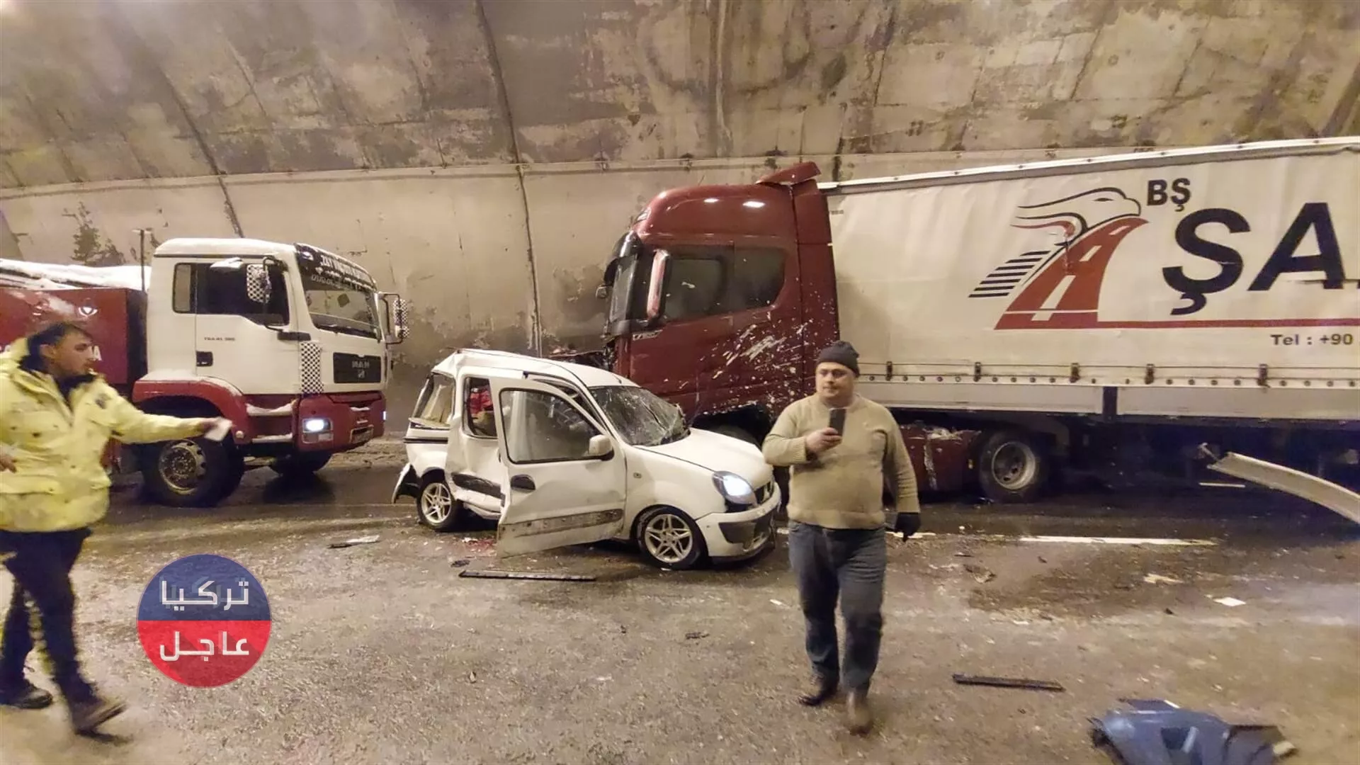 عشرات الاصابات في حادث سير متسلسل في ولاية بولو التركية (صور)