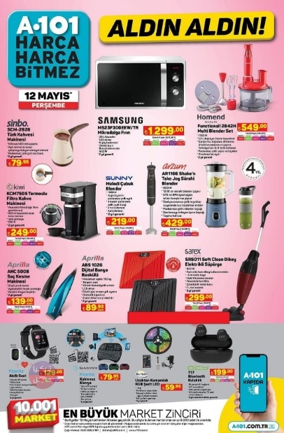 عروض ماركيت يوز بير A101 ليوم الخميس 12.05.2022