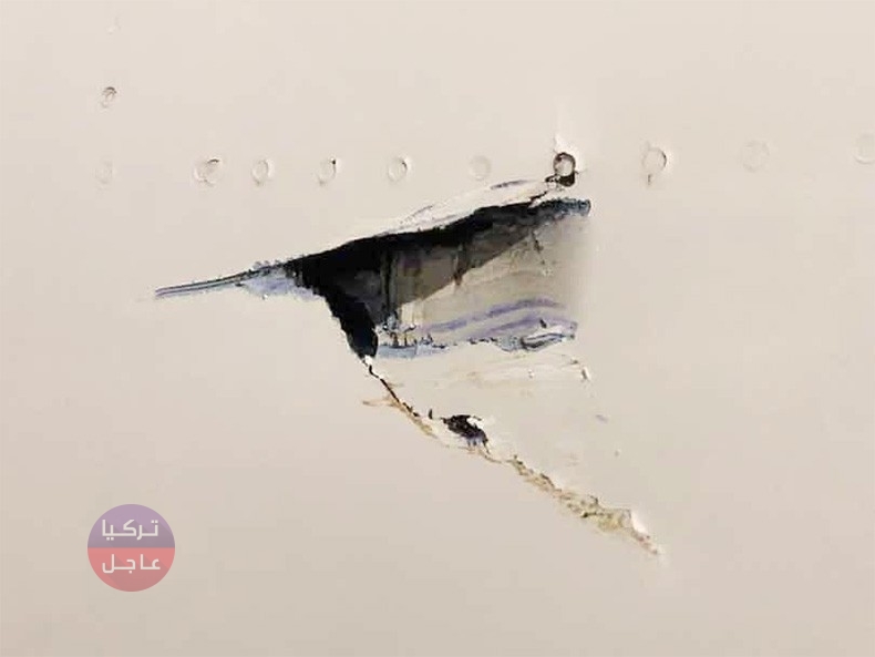 طائرة تتبع للخطوط الجوية التركية تصطدم بجسم في مطار سيريلانكا