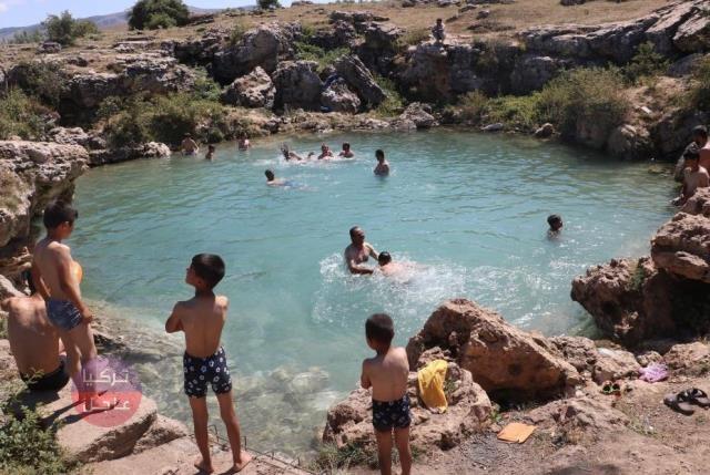 صورة لبحيرة الشفاء في سيواس قبل جفافها