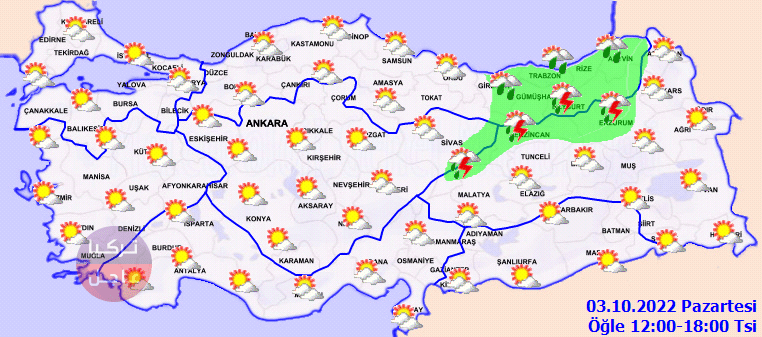 أمطار في مناطق متفرقة! حالة الطقس الاثنين في اسطنبول وتركيا بشكل عام مع الخرائط أمطار في مناطق متفرقة! حالة الطقس الاثنين في اسطنبول وتركيا بشكل عام مع الخرائط
