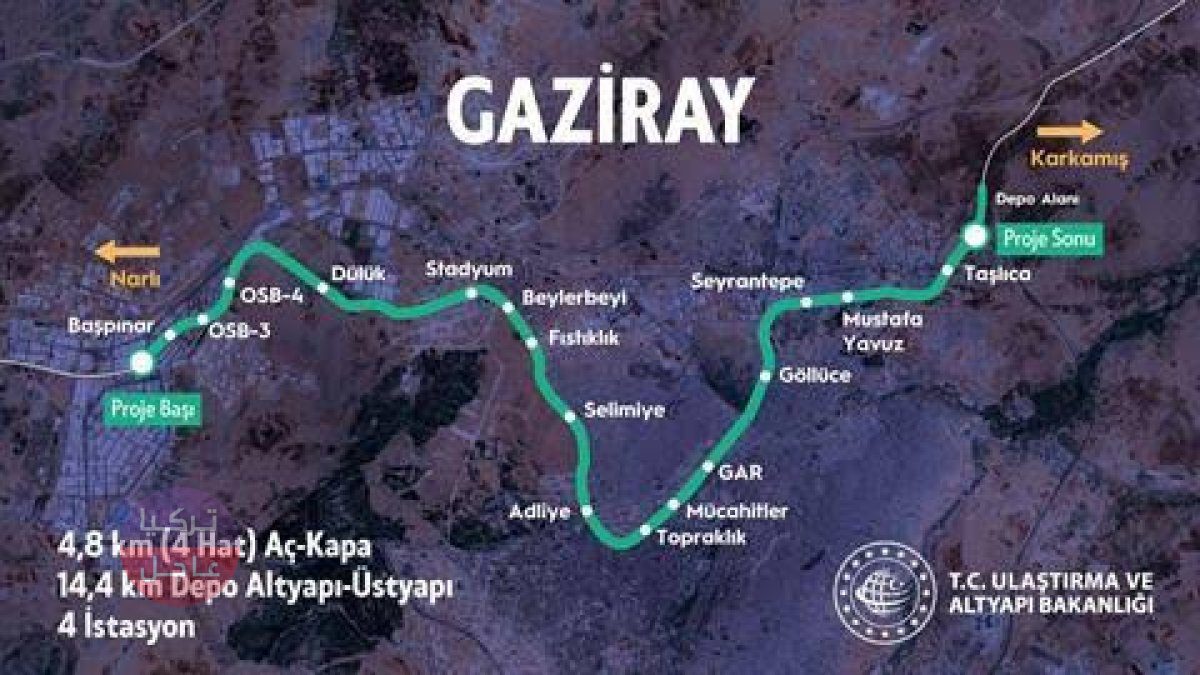 الرئيس أردوغان يفتتح مترو غازي راي في غازي عنتاب مع بشرى سارة للسكان! اليكم خريط سير المترو وتفاصيل الحدث الرئيس أردوغان يفتتح مترو غازي راي في غازي عنتاب مع بشرى سارة للسكان! اليكم خريط سير المترو وتفاصيل الحدث