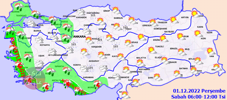 تحذير من حدوث فيضانات! حالة الطقس في تركيا اليوم الخميس مع خرائط توزع الأمطار تحذير من حدوث فيضانات! حالة الطقس في تركيا اليوم الخميس مع خرائط توزع الأمطار