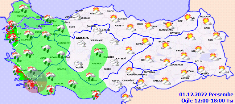 تحذير من حدوث فيضانات! حالة الطقس في تركيا اليوم الخميس مع خرائط توزع الأمطار تحذير من حدوث فيضانات! حالة الطقس في تركيا اليوم الخميس مع خرائط توزع الأمطار