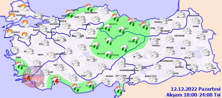 بعد العواصف الغزيرة ثلوج قادمة الى عدة مناطق من تركيا! شاهد توزع الثلوج والأمطار بالخرائط بعد العواصف الغزيرة ثلوج قادمة الى عدة مناطق من تركيا! شاهد توزع الثلوج والأمطار بالخرائط