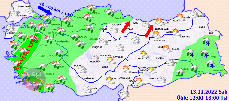 الأرصاد الجوية التركية تحذر من عواصف مطرية قوية في عدة مدن كبرى