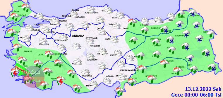 بعد العواصف الغزيرة ثلوج قادمة الى عدة مناطق من تركيا! شاهد توزع الثلوج والأمطار بالخرائط بعد العواصف الغزيرة ثلوج قادمة الى عدة مناطق من تركيا! شاهد توزع الثلوج والأمطار بالخرائط