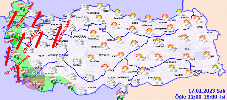 خرائط توزع الأمطار من الأرصاد الجوية التركية اليوم الثلاثاء 17.01.2023 خرائط توزع الأمطار من الأرصاد الجوية التركية اليوم الثلاثاء 17.01.2023