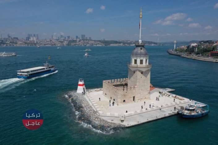 افتتاح برج الفتاة لؤلؤة اسطنبول اليوم بعروض ضوئية مثيرة افتتاح برج الفتاة لؤلؤة اسطنبول اليوم بعروض ضوئية مثيرة