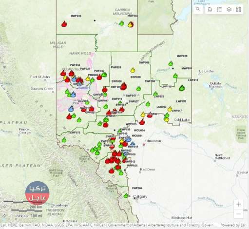 عاجل | إجلاء 13 ألف شخص من 78 نقطة في كندا إثر حرائق كبيرة عاجل | إجلاء 13 ألف شخص من 78 نقطة في كندا إثر حرائق كبيرة