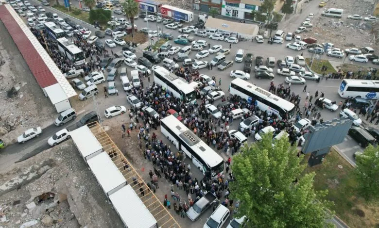 شاهد انطلاق أول قافلة حج من منطقة الزلزال في تركيا