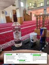 ظهر في المسجد يشرب الخمر ويقول أتاترك أكبر وتحدى الشرطة