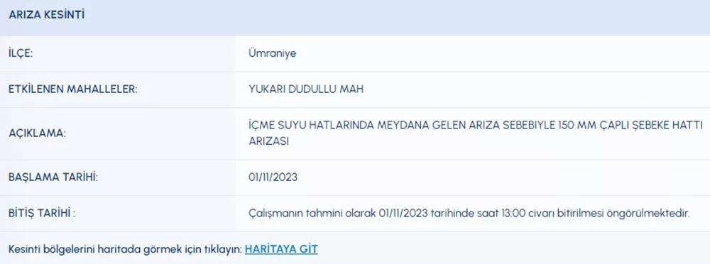 تركيا عاجل.. المياه ستنقطع عن 9 مناطق في إسطنبول تركيا عاجل.. المياه ستنقطع عن 9 مناطق في إسطنبول