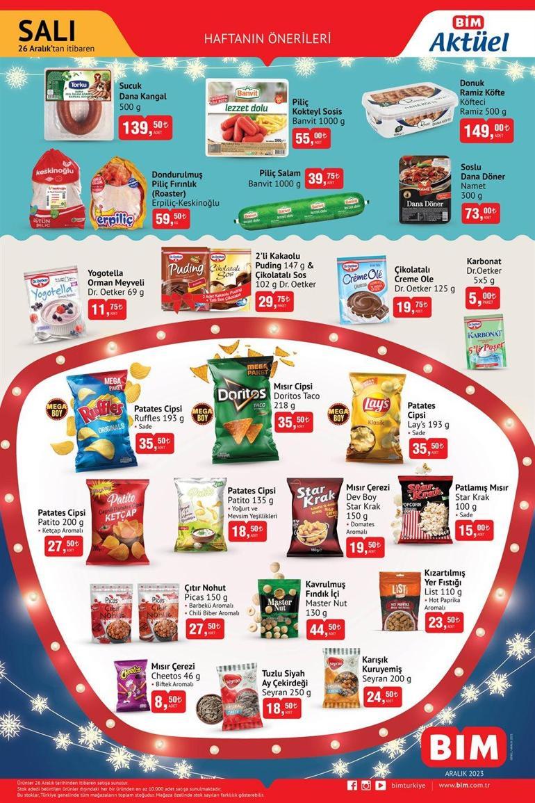 متاجر "بيم BİM" تعلن عن عروضها الأخيرة لعام 2023.. مشروبات ومأكولات بأرسعار رخيصة
