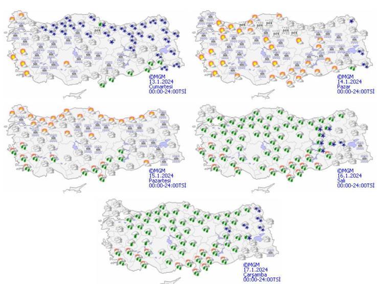ثلوج كثيفة ستغطي 12 ولاية تركية.. إليكم حالة الطقس في تركيا في الـ 5 أيام القادمة ثلوج كثيفة ستغطي 12 ولاية تركية.. إليكم حالة الطقس في تركيا في الـ 5 أيام القادمة
