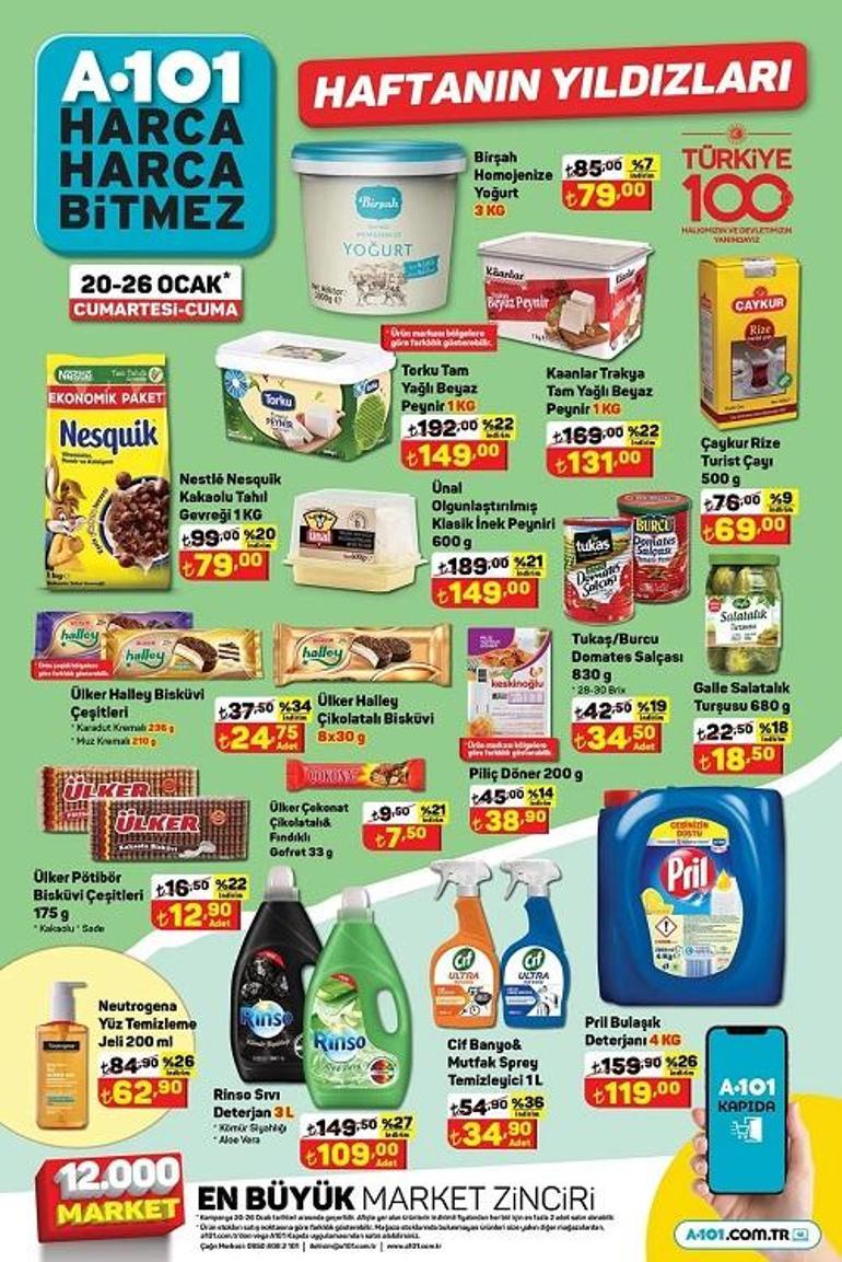 للفترة بين 20 إلى 26 يناير 2024.. عروض رائعة يعلن عنها متجر يوزبير A101 للفترة بين 20 إلى 26 يناير 2024.. عروض رائعة يعلن عنها متجر يوزبير A101