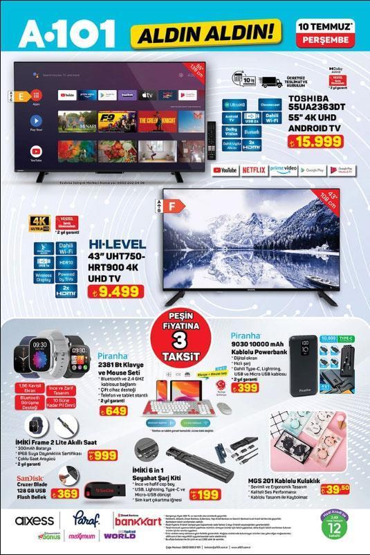 تخفيضات ضخمة في A101 تبدأ اليوم: أجهزة كهربائية ودراجات نارية ومنتجات منزلية بأسعار مغرية!