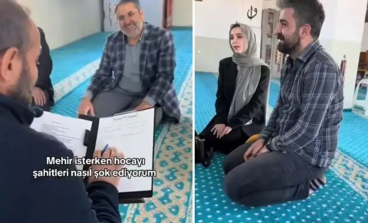 عروس تركية تطلب مهراً خيالياً أثناء عقد القران والإمام يتفاجأ برد العريس!