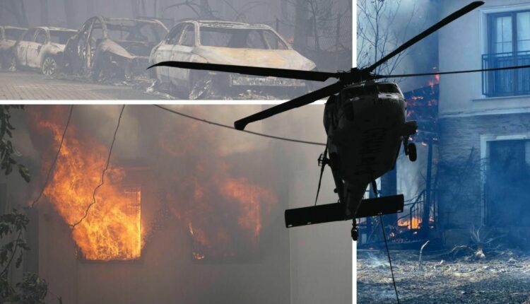 عاجل : حريق كبير في تركيا .. إجلاء السكان وتحول الفيلات والسيارات إلى رماد