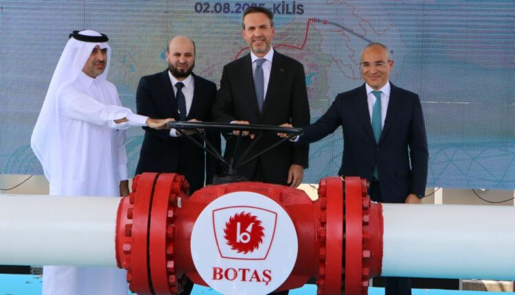 بدء ضخ الغاز من تركيا إلى سوريا رسمياً.. بدعم قطري