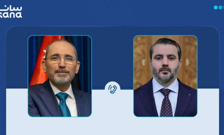 الشيباني والصفدي يبحثان تعزيز التنسيق السوري الأردني ومستجدات الأوضاع الإقليمية