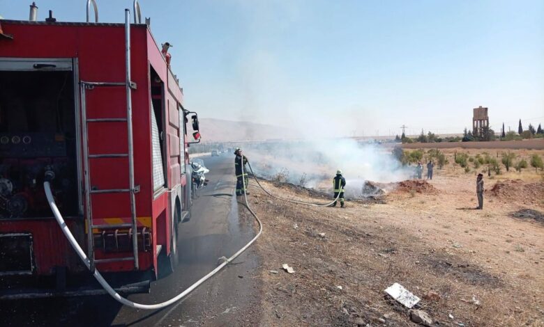حصيلة دموية خلال 24 ساعة.. 3 وفيات و19 إصابة في حوادث سير و103 حرائق بالمحافظات السورية
