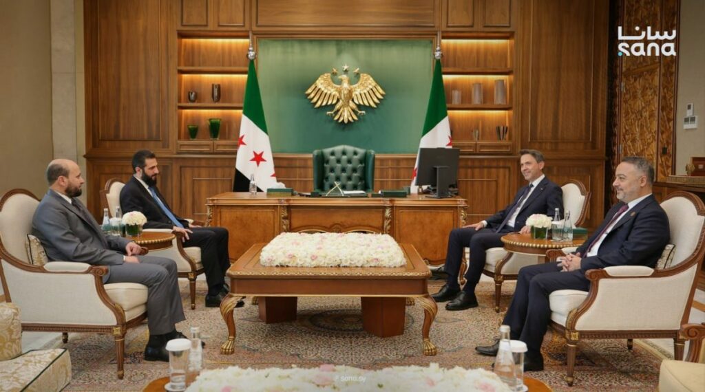 الشرع ووزير الطاقة التركي يبحثان تعزيز التعاون في قطاع الطاقة