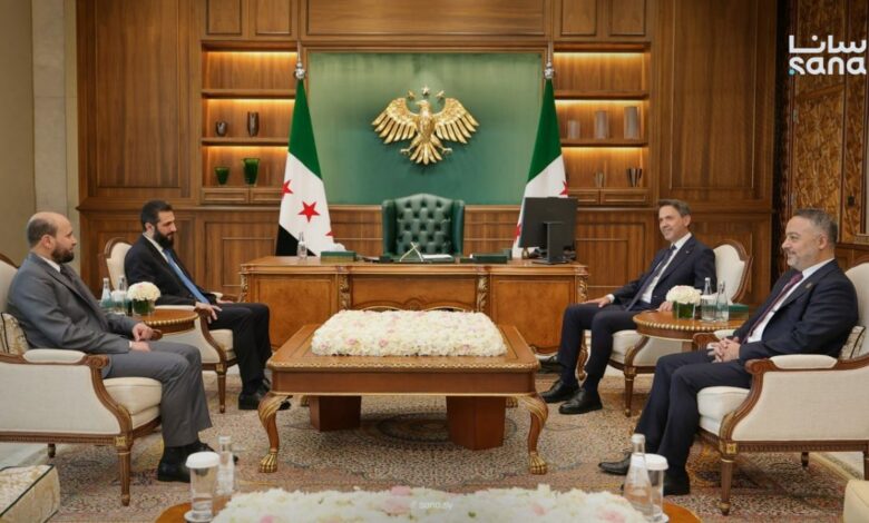 الشرع ووزير الطاقة التركي يبحثان تعزيز التعاون في قطاع الطاقة